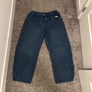 SHEIN Deep Blue Denim Pants